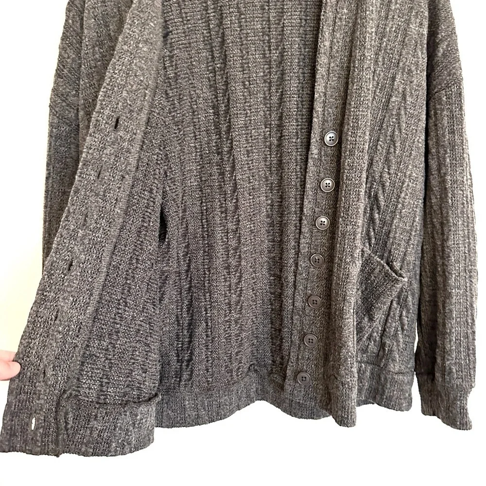 Torrid Gray Knot Cardigan Sweater Size 1 or Large 14/16